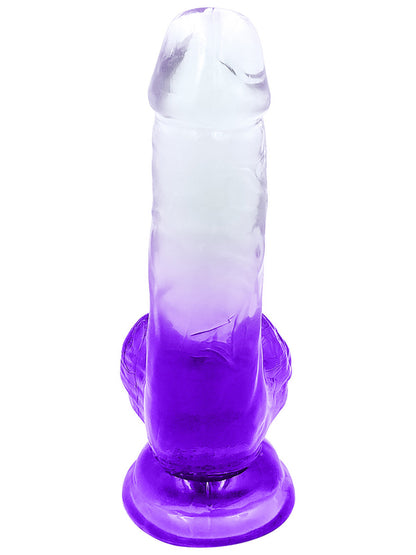 Riders - 6" Cock with Balls Purple