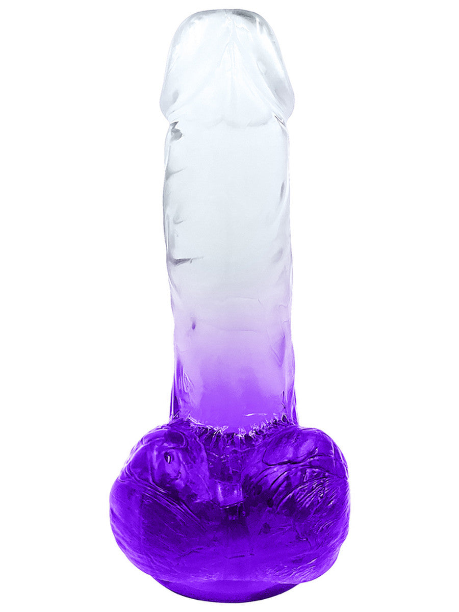 Riders - 6" Cock with Balls Purple