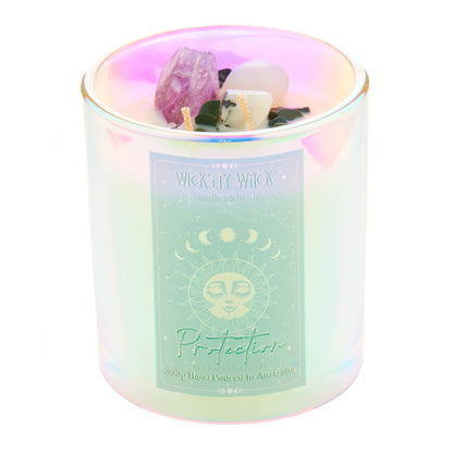 Wick’ety Wack - Manifestation Crystal Candle Collection: Worthy - Pink Sugar