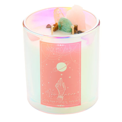 Wick’ety Wack - Manifestation Crystal Candle Collection: Worthy - Pink Sugar