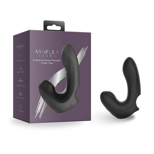 Ashella Vibes - G-Spot Clitoral Suction Finger Vibe