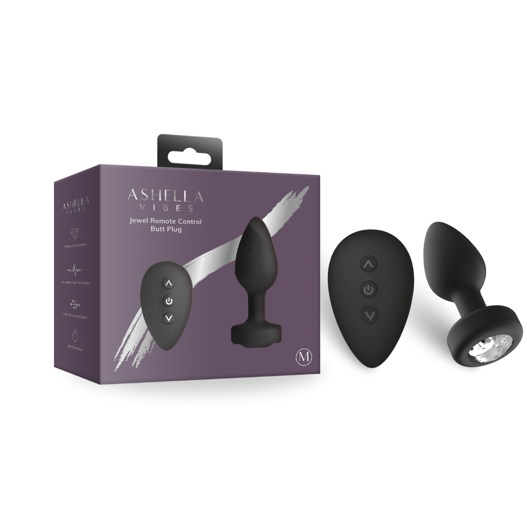 Ashella Vibes - Remote Control Jewel Butt Plug