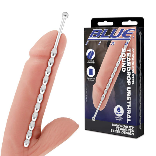 Blue Line - Stainless Steel Urethral Sound - Teardrop