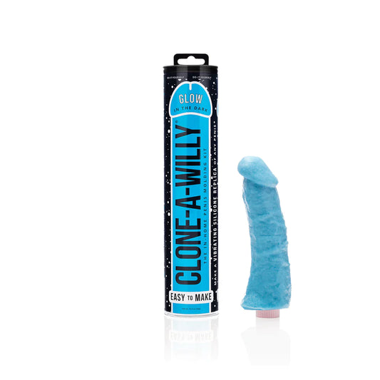 Clone-A-Willy - Glowing Vibrating Penis Cloning Kit - Blue