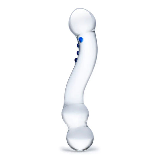 Glas - Curved G-spot Nubbed Dildo - 6"