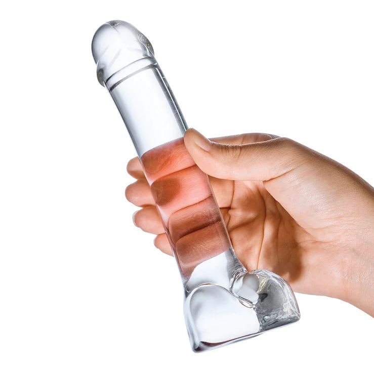 Glas - Realistic Curved G-Spot Dildo - 7"