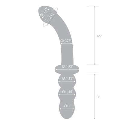 Glas - Double Ended G-Spot Dildo - 8"