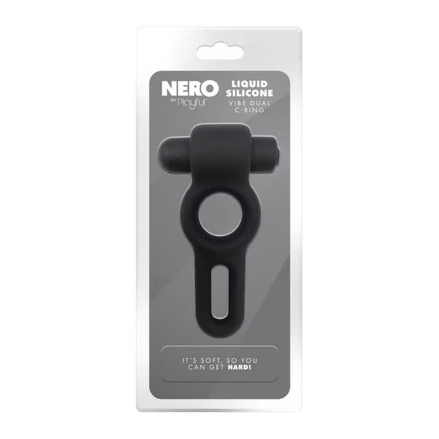 Nero By Playful - Liquid Silicone Vibrating Dual Cock Ring