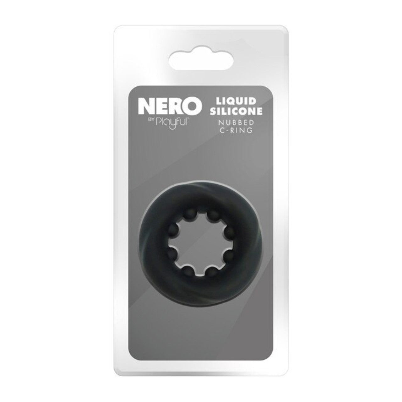 Nero By Playful - Liquid Silicone Cock Ring - Nubbed