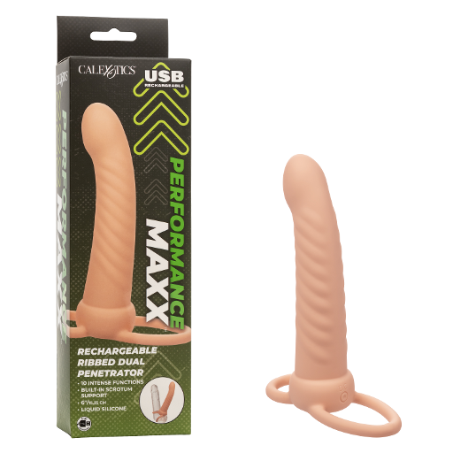 Performance Maxx - Rechargeable Dual Penetrator - Ribbed