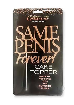 Glitterati - Same Penis Forever Cake Topper