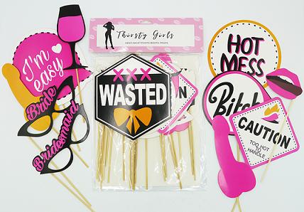 Thirsty Girls - Hens Night Photo Booth Props