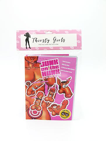 Thirsty Girls -  Pin The Junk on the Hunk Game