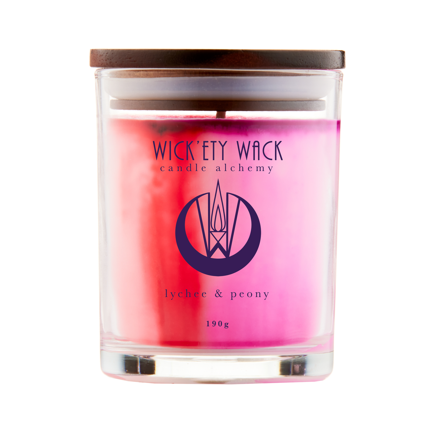 Wick’ety Wack - Lychee & Peony Candle: 395g Twin Wicks