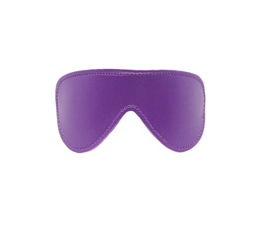 Berlin Baby - Faux Leather Blindfold with Faux Fur Lining - Purple