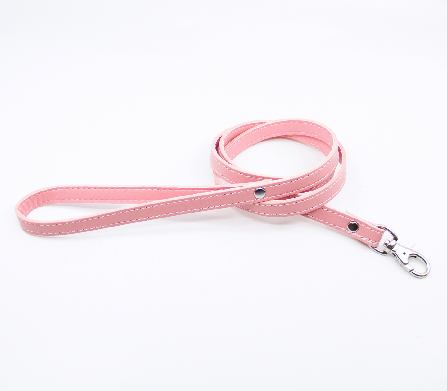 Love in Leather - Faux Leather Collar & Lead with Fur Lining - Pink