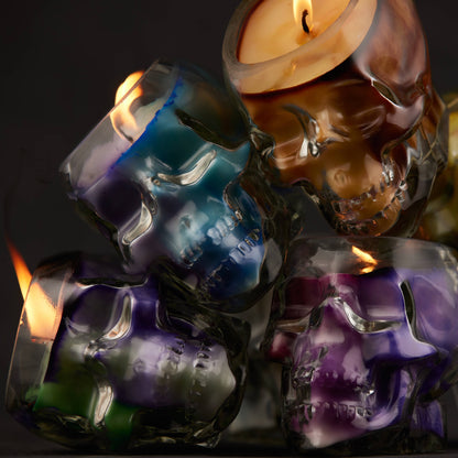 Wick’ety Wack - Death Proof Skull Candle: Blueberry Muffin