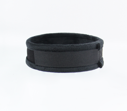 Love in Leather - Diamanté Embellished Soft Collar - 'Sexy' - Black