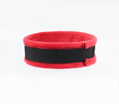 Love in Leather - Diamanté Embellished Soft Collar - 'Bitch' - Red