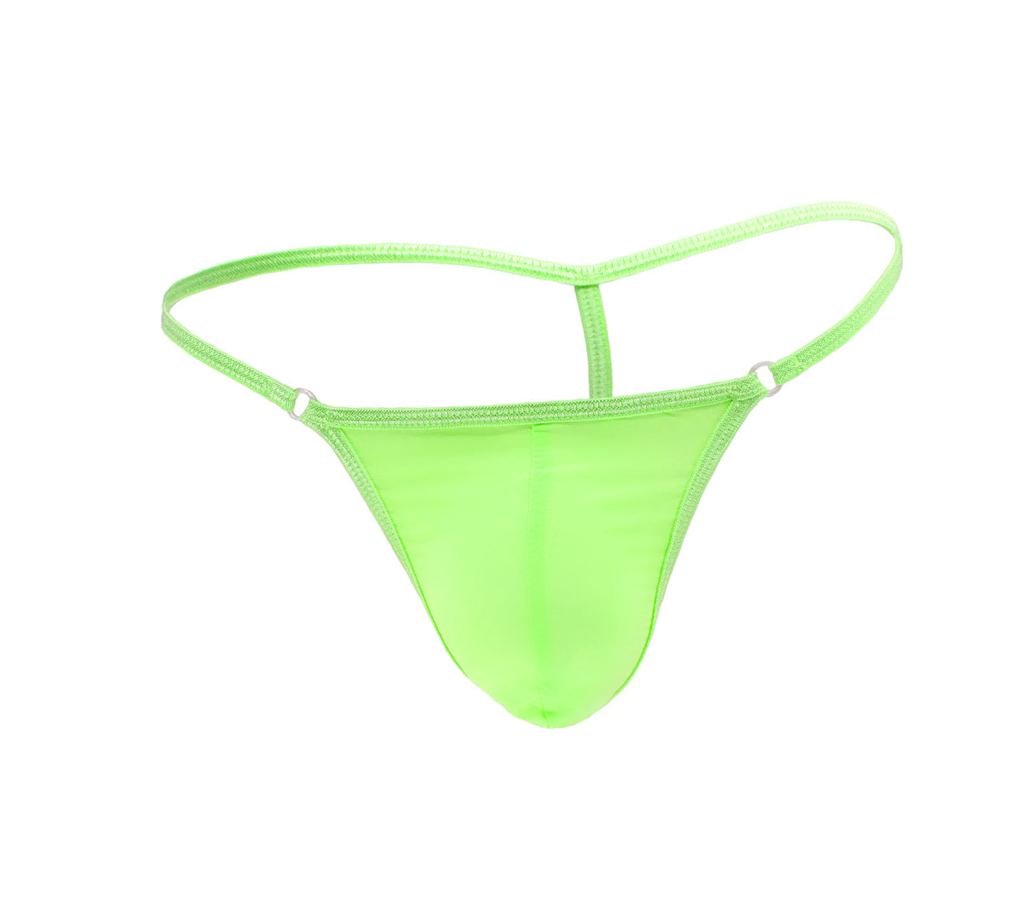 Love In Leather - Lycra G-String Green