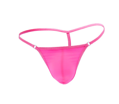 Love In Leather - Lycra G-String Hot Pink