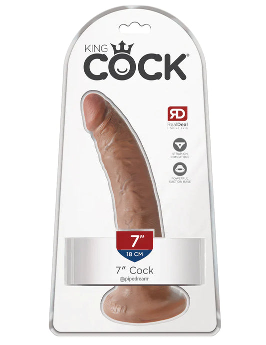 King Cock - 7" Cock - Tan