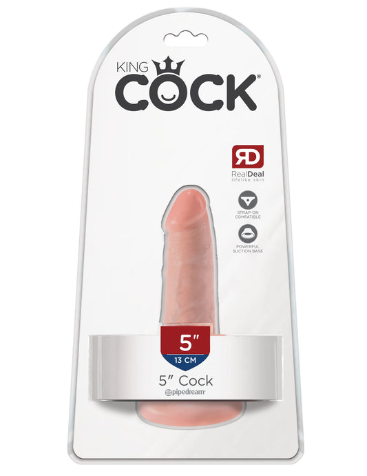 King Cock - 5" Cock - Flesh