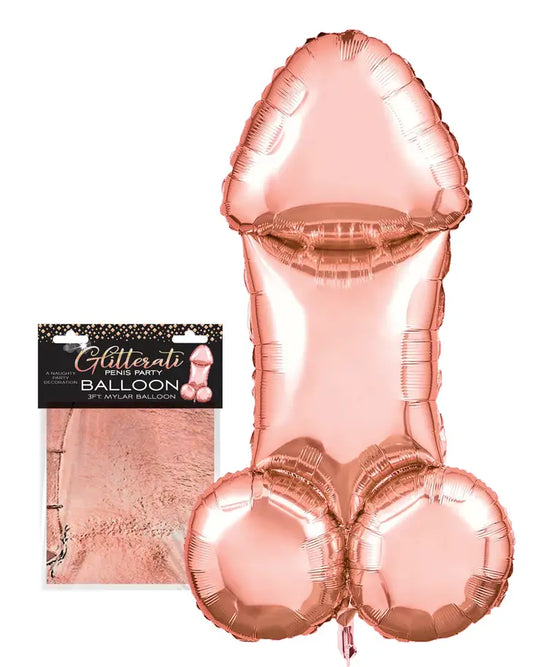 Glitterati Penis Party Balloon 90cm Mylar