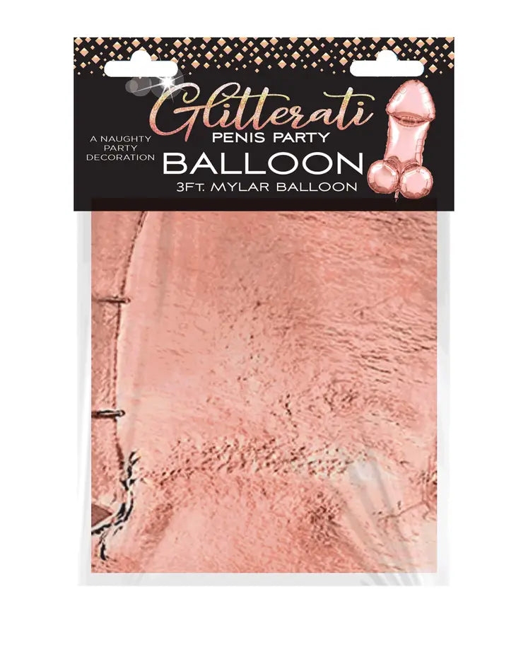 Glitterati Penis Party Balloon 90cm Mylar