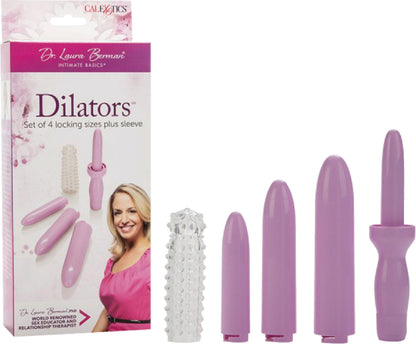 Dr. Laura Berman Dilators Set Of 4 Locking Sizes Plus Sleeve