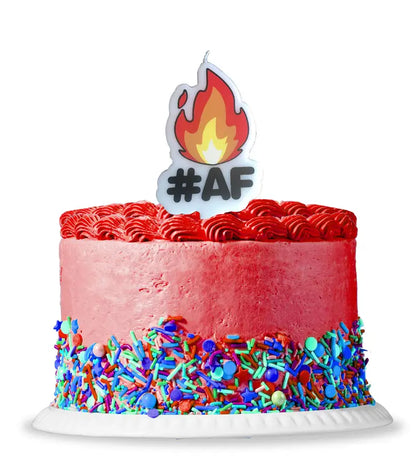 Lit #AF Party Candle