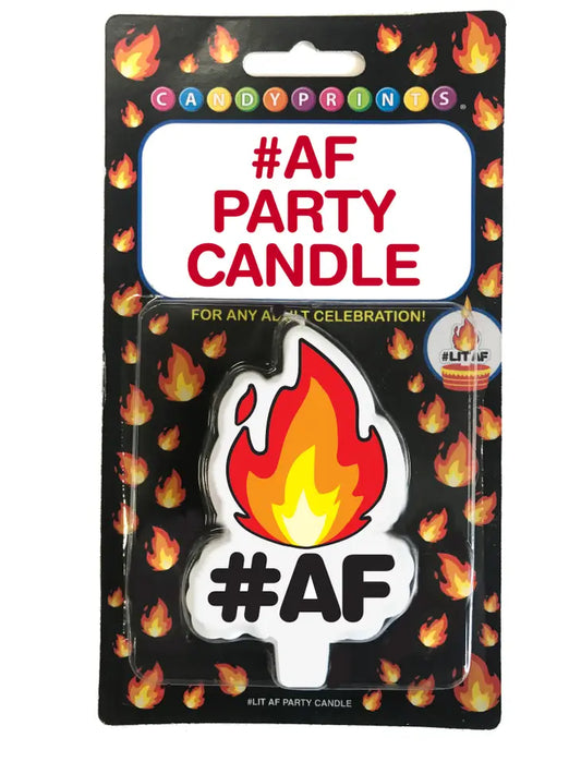 Lit #AF Party Candle