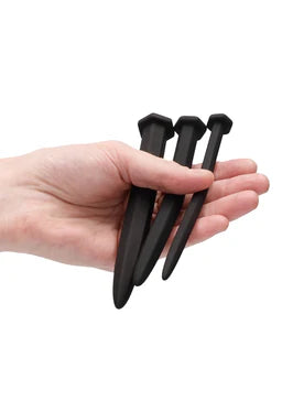 Ouch! - Silicone Rugged Nail Plug Set - Urethral Sounding