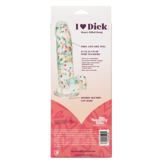 Naughty Bits® I Love Dick™ Heart-filled Dong