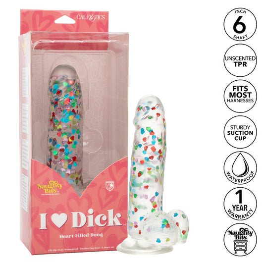 Naughty Bits® I Love Dick™ Heart-filled Dong