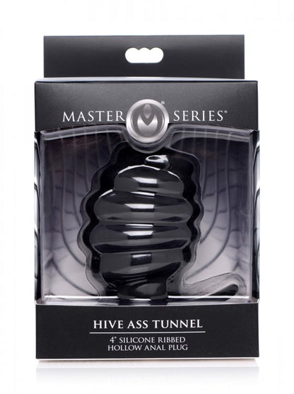 Master Series - Hive Ass Tunnel Silicone Ribbed Hollow Anal Plug