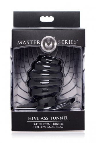 Master Series - Hive Ass Tunnel Silicone Ribbed Hollow Anal Plug