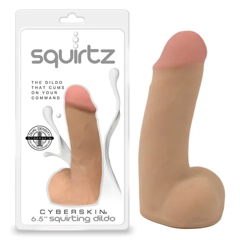 Squirtz CyberSkin 6.5" Squirting Dildo