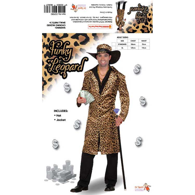 Funky Leopard Pimp Costume