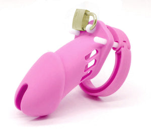 Love in Leather - Cock Cage - Silicone with Interchangeable Rings