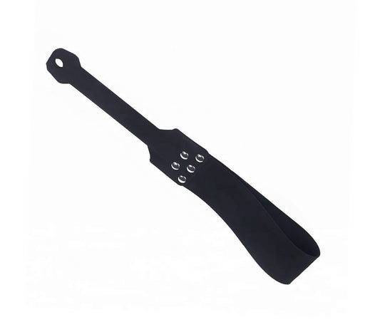 Silicone Slapper Paddle with Stud Details - Black