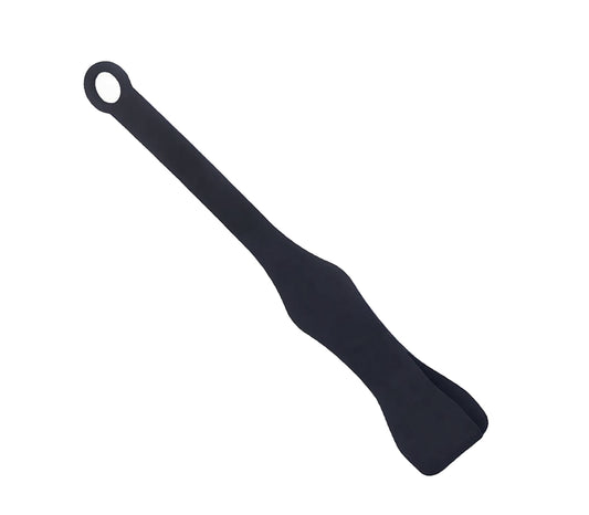 Silicone Paddle with Folded Slapper End - Black