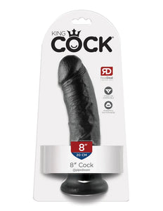 King Cock - 8" Cock - Black