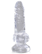 Load image into Gallery viewer, King Cock - 4&quot; Cock with Balls - Clear