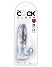 Load image into Gallery viewer, King Cock - 5&quot; Cock with Balls - Clear