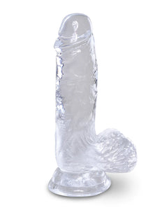 King Cock - 5" Cock with Balls - Clear