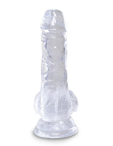 King Cock - 5" Cock with Balls - Clear