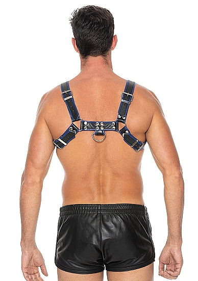 Ouch! - Bulldog Bonded Leather Chest Harness - S/M