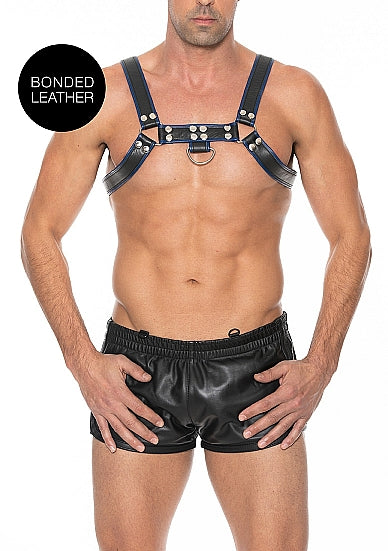 Ouch! - Bulldog Bonded Leather Chest Harness - S/M